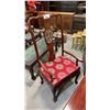 Image 1 : HEAVILY CARVED ASIAN ARMCHAIR WITH DRAGON MOTIF