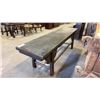 Image 2 : HARDWOOD STAINED DARK RUSTIC BENCH SEAT