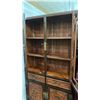 Image 2 : CHINESE HEAVILY CARVED WOODEN DISPLAY CABINET *GLASS INSERT PANELS FOR DOORS MISSING*