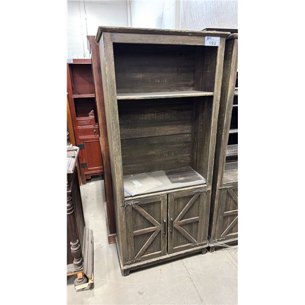 RUSTIC HARDWOOD SHELVING UNIT