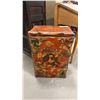 Image 1 : ASIAN WOODEN STORAGE BOX WITH METAL ACCENTS
