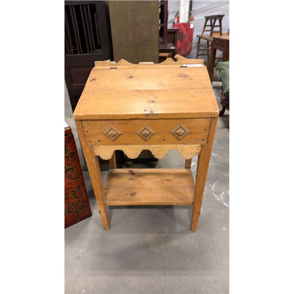 ANTIQUE PINE WRITING TABLE