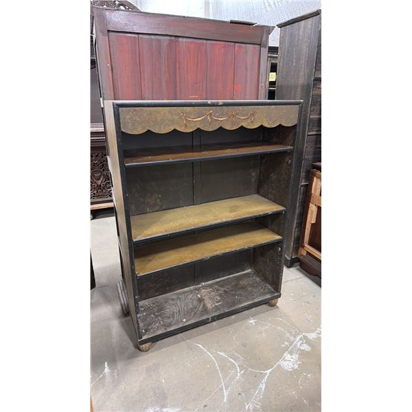 RUSTIC BOOKSHELF WITH DRAWER