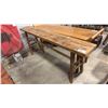 Image 1 : RUSTIC HARDWOOD HALLWAY TABLE