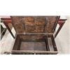 Image 2 : RUSTIC ANTIQUE WOODEN STEAMER TRUNK WITH IRON ACCENTS