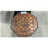 Image 2 : ANTIQUE ASIAN INLAID OCTAGONAL SEWING STORAGE TABLE
