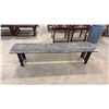Image 1 : BLACK PAINTED RUSTIC WOODEN BENCH