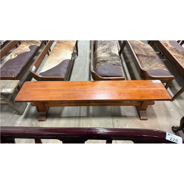 6' RUSTIC WOODEN BENCH SEAT