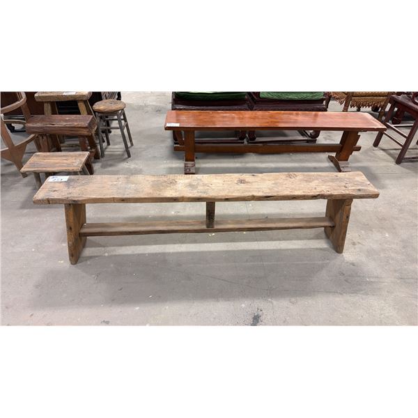 6' RUSTIC WOODEN BENCH SEAT