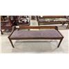 Image 1 : APPROX 59" UPHOLSTERED WOODEN BENCH SEAT