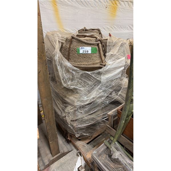 PALLET OF ASSORTED OCEAN BUOY SET DEC PROPS