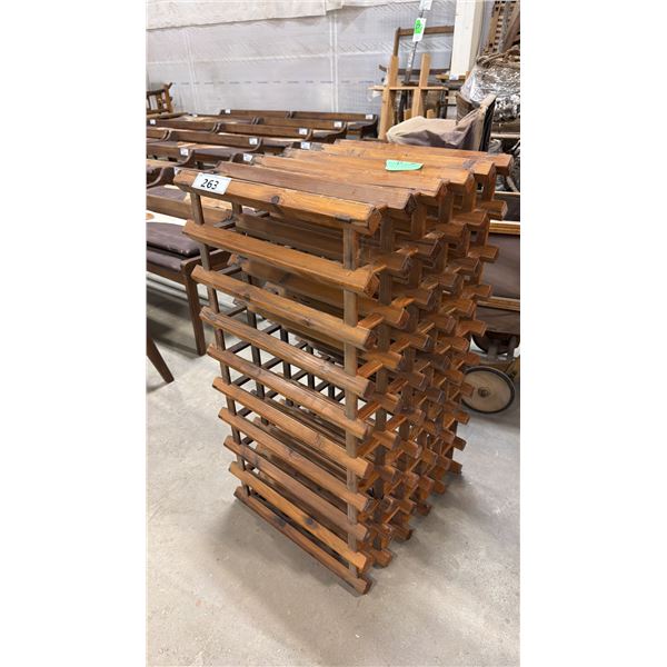 PRIMITIVE WOODEN WINE RACK
