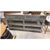Image 1 : STONE TOP RUSTIC WOODEN WORK TABLE APPROX 6.5'L X 2.4'W X 3.3'H