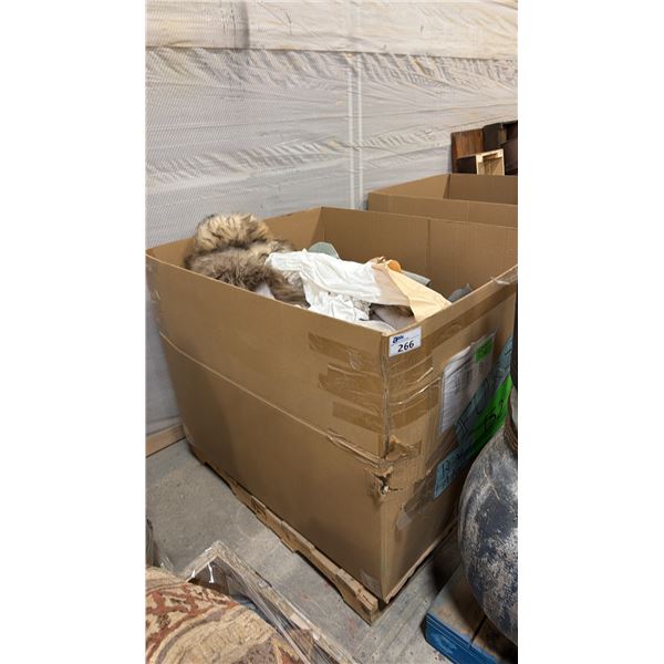 PALLET OF ASSORTED COW HIDE & FAUX FUR