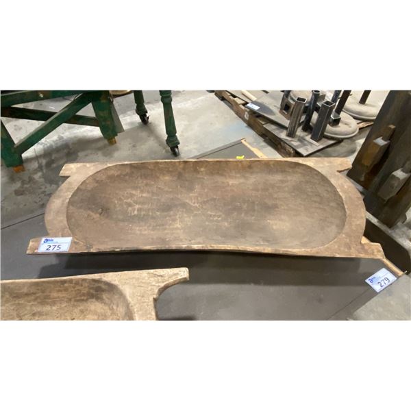 PRIMITIVE WOODEN DOUGH/FOOD PROCESSING BOWL