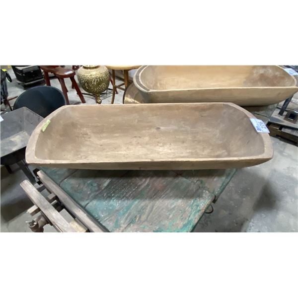 PRIMITIVE WOODEN DOUGH/FOOD PROCESSING BOWL