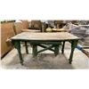 Image 1 : PAINTED GREEN RUSTIC WORK TABLE APPROX 5.5'L X 2.5'W X 2.7'H