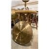 Image 4 : ROUND BAMBOO TABLE, BRASS ASIAN BONG, 2 LAMPS