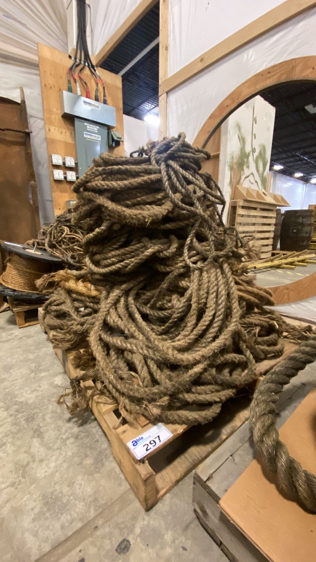 PALLET OF ASSORTED RUSTIC SET DEC ROPES - Able Auctions