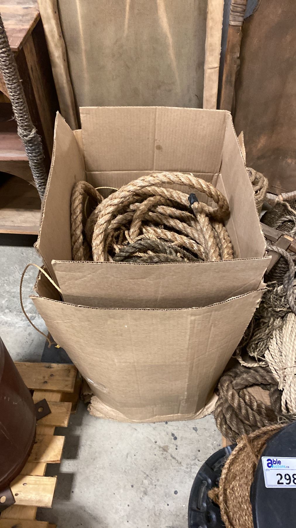 PALLET OF ASSORTED RUSTIC SET DEC ROPES - Able Auctions