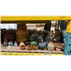 Image 4 : SHELF OF ASSORTED VINTAGE JARS, VASES & DECOR ITEMS