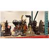 Image 3 : SHELF OF ASIAN MOTIF STATUES & ART DECOR ITEMS