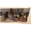 Image 4 : SHELF OF ASSORTED RUSTIC BOWLS, SERVING JUGS & UTENSILS