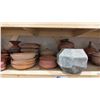 Image 3 : SHELF OF ASSORTED POTTERY ITEMS
