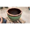 Image 1 : LARGE GREEN PLANTER POT APPROX 2.3'W X 2.2'H