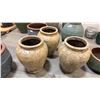 Image 1 : 3 LARGE TAPERED PLANTER POTS APPROX 1'10"W X 1.7'H