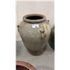Image 1 : LARGE CERAMIC TAPERED PLANTER POT APPROX 2' W X 3.5'H