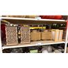Image 1 : SHELF OF ASSORTED ASIAN DECOR LANTERN BOXES