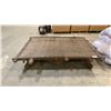 Image 1 : ANTIQUE WABI SABI INDIAN BULLOCK CART PLATFORM TABLE 1800"S ERA