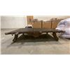 Image 2 : ANTIQUE WABI SABI INDIAN BULLOCK CART PLATFORM TABLE 1800"S ERA