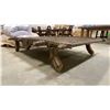 Image 4 : ANTIQUE WABI SABI INDIAN BULLOCK CART PLATFORM TABLE 1800"S ERA