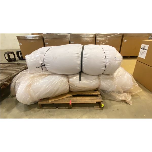 2 WHITE FUTON MATTRESSES -KING & QUEEN SIZE