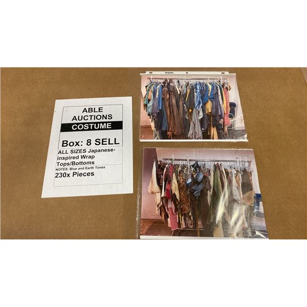 LARGE PALLET BOX OF ASSORTED WARDROBE - JAPANESE INSPIRED WRAP TOPS AND BOTTOMS