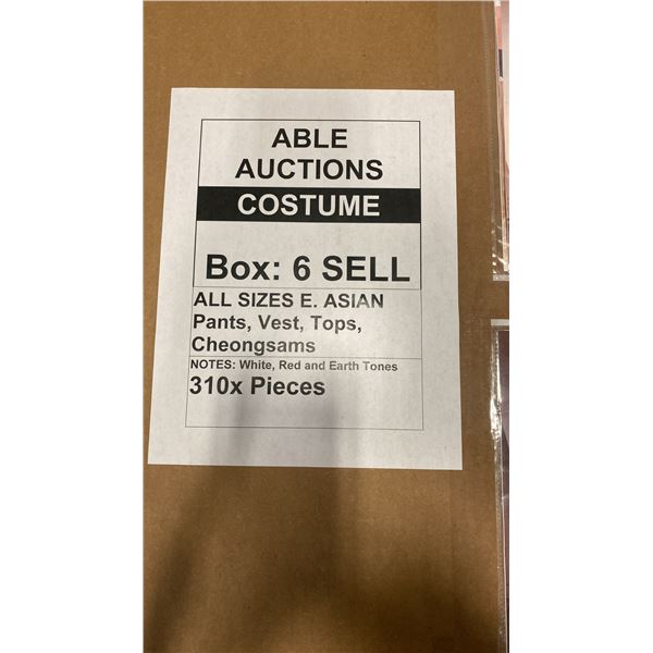 LARGE PALLET BOX OF ASSORTED WARDROBE - E.ASIAN PANTS, VEST, TOPS AND CHEONGSAMS