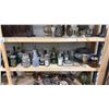 Image 8 : CONTENTS OF ENTIRE SHELVING UNIT OF ASSORTED SET DEC ITEMS INCLUDING GOBLETS, BLANKETS, CRATES,