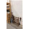 Image 1 : GROUP OF ASSORTED VINTAGE SET DEC ITEMS INCLUDING ABACUS, PADDLES, DECORATIVE BAMBOO, STATUE &