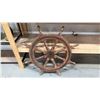 Image 2 : RUSTIC DECORATIVE NAUTICAL WOODEN SHIPS WHEEL