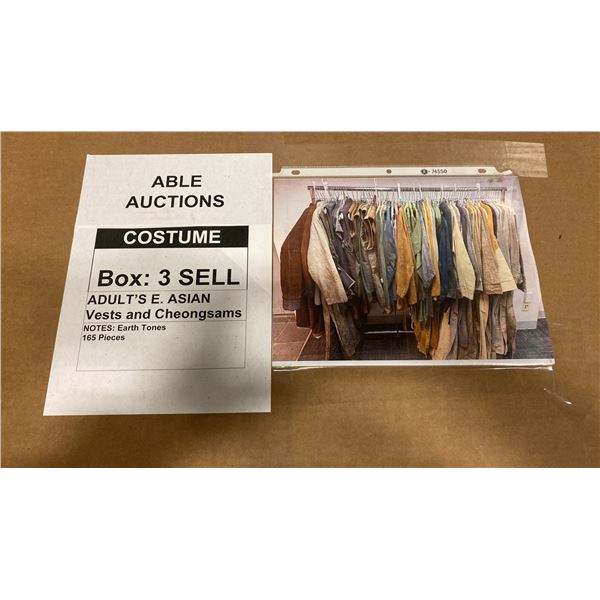 LARGE PALLET BOX OF ASSORTED WARDROBE - E. ASIAN VESTS AND CHEONGSAMS