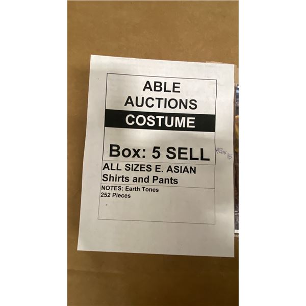 LARGE PALLET BOX OF ASSORTED WARDROBE - ALL SIZES E.ASIAN SHIRTS AND PANTS
