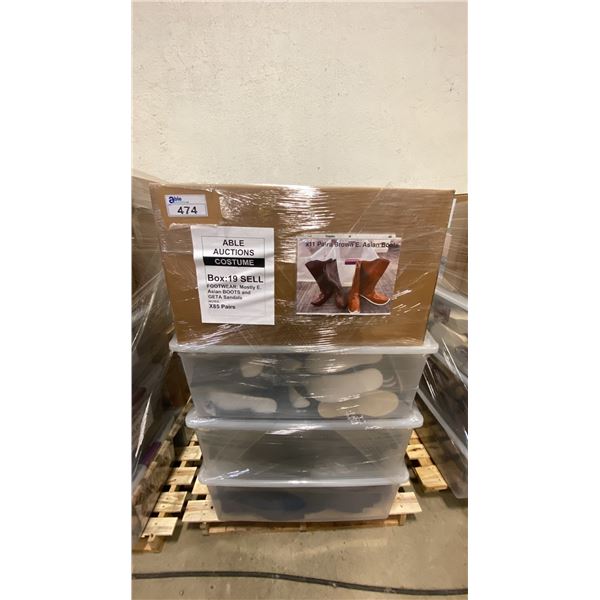 PALLET OF FOOTWEAR - BOOTS AND SANDALS