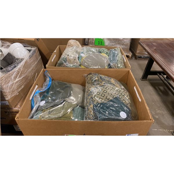 2 LARGE BOXES OF ASSORTED DRAPERY SETS
