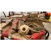 Image 3 : PALLET OF ASSORTED ROPE, BURLAP AND NETTING
