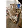 Image 1 : PALLET OF ASSORTED SHOW PROPS - BUCKETS, BOWLS, VASES, CANTEENS AND MORE
