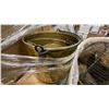 Image 4 : PALLET OF ASSORTED SHOW PROPS - BUCKETS, BOWLS, VASES, CANTEENS AND MORE