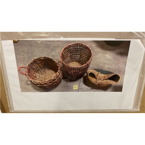 PALLET OF ASSORTED SHOW PROPS AND DECORATIONS - BASKETS, CERAMICS, GLASSWARE, POTTERY AND MORE