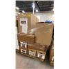 Image 9 : PALLET OF ASSORTED SHOW PROPS AND DECORATIONS - BASKETS, CERAMICS, GLASSWARE, POTTERY AND MORE
